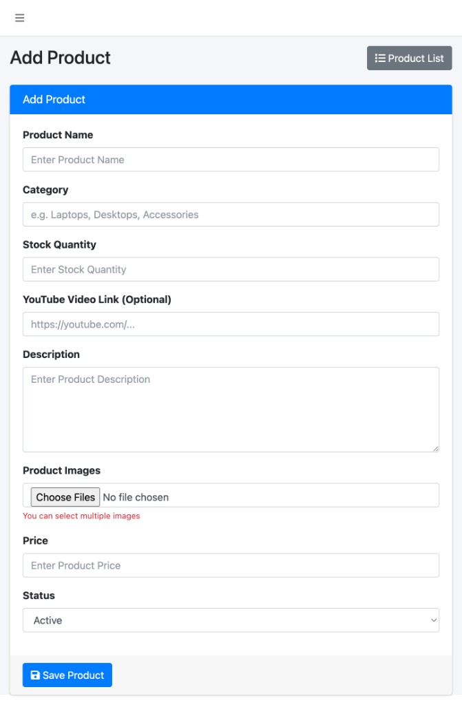 Add product