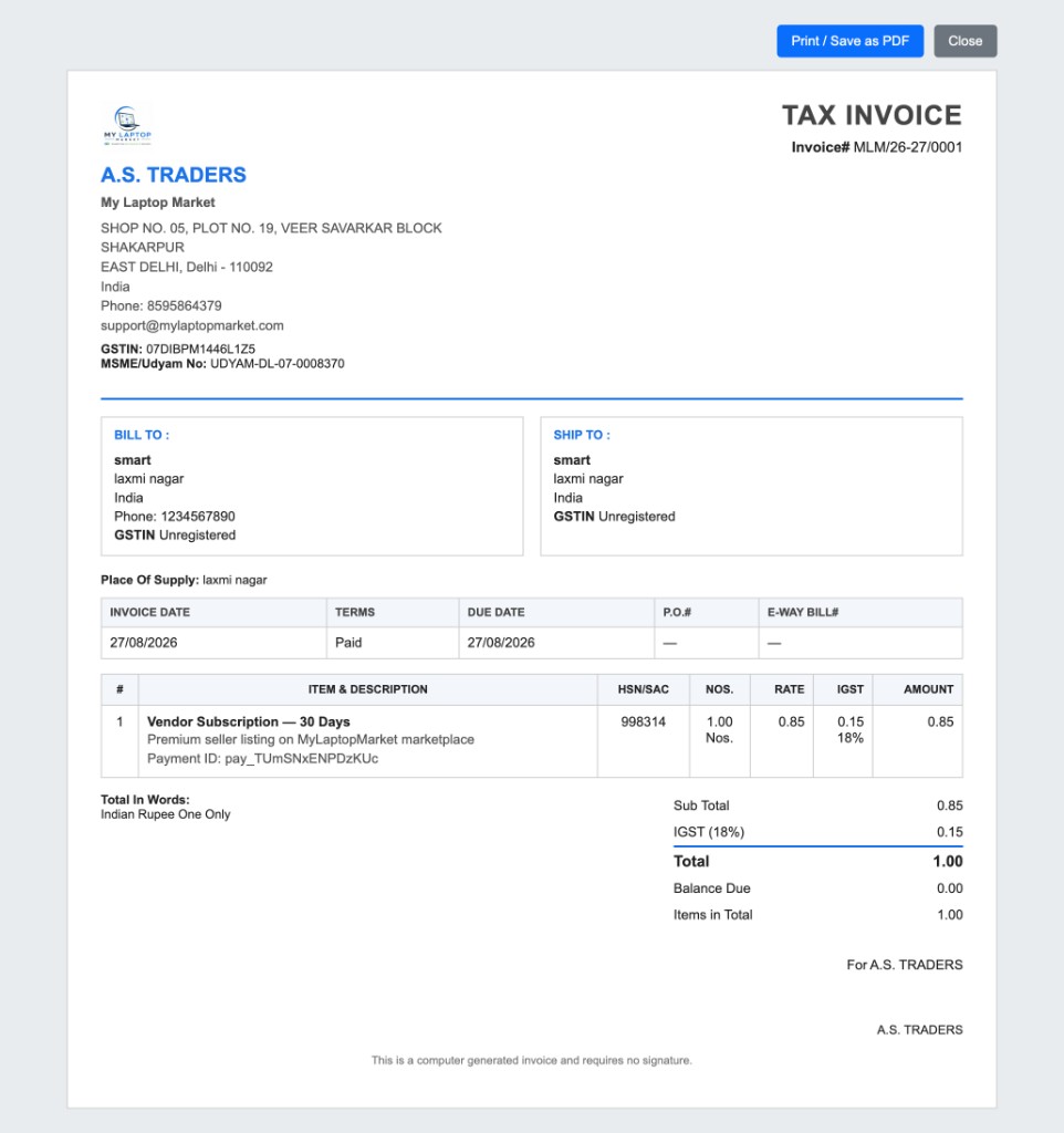 Invoice